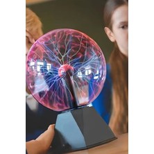 Tesla Plazma Küre Büyüleyici Elektrik Dalgaları Ile Eşsiz Bir Görsel Dekor Hediyelik