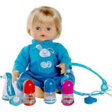 Barbie Cicciobello Çok Hastayım Bebek Kutu GPH6997 Mavi Renkli Doktor Setli Model Bebek