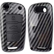 Audi A1 A3 8p 8l A4 A5 B6 B7 B8 A6 A7 C5 C6 4f Q3 Q5 Q7 8V Karbon Anahtar Kılıfı 2.resime Bakınız
