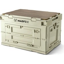 Madfox Çok Fonksiyonlu Katlanabilir Kamp Saklama Kutusu [ Seyahat Organizatörü ] Khaki - 60 Lt