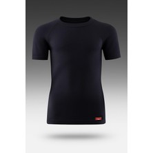 Blackspade Çocuk Siyah Kısa Kollu Termal Atlet 2. Level – Kışlık Isı Koruyucu Içlik New