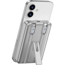 Wiwu WI-P056 Taşınabilir Wireless Şarj ve Pd Hızlı Şarj Özellikli Powerbank 15W 10000MAH Gri