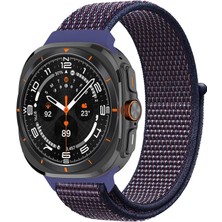 Microsonic Samsung Galaxy Watch Ultra 2025 Hasırlı Kordon Woven Sport Loop Mor