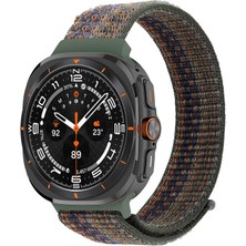 Microsonic Samsung Galaxy Watch Ultra 2025 Hasırlı Kordon Woven Sport Loop Yeşil