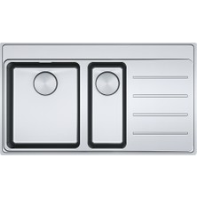 Franke Inox Mythos Myx 251-86 1,5 Gözlü Sağ Damlalıklı Eviye (127.0629.267)