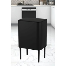 Vip Ahmet VP-513 Nova Bölmeli Çıkarılabilir Metal Çöp Kovası 26 Lt