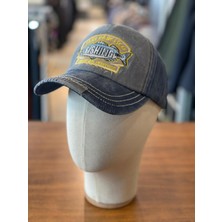 Yıkamalı Eskitme Vintage Fishing Logo Cap Şapka