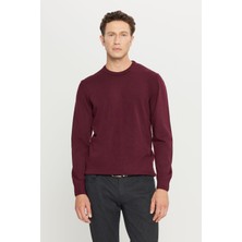 ALTINYILDIZ CLASSICS Erkek Bordo Standart Fit Normal Kesim Bisiklet Yaka Triko Kazak