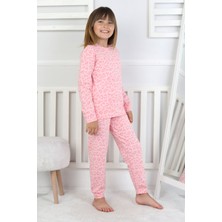 Minik Uyku Avcısı - Vahşi Rahatlık Serisi Leopar Desenli Kız Çocuk Pijama Takımı