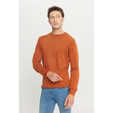 ALTINYILDIZ CLASSICS Erkek Kiremit Standart Fit Normal Kesim Bisiklet Yaka Triko Kazak