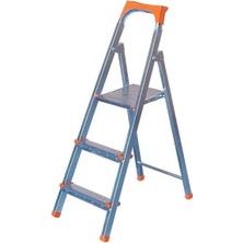 2+1 Basamaklı Galvanizli Profil Merdiven - Ev - Bahçe - Iş Yeri Için Dayanıklı