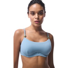 Mavi Maya Boncuklu Bikini Üstü