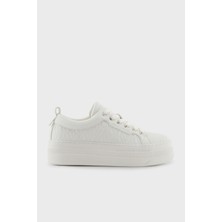 Armani Exchange Kabartmalı Logolu Platform Taban Sneaker Ayakkabı Bayan Ayakkabı XW001630 AF17351 U0011