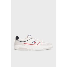 Tommy Jeans Deri Karışımlı Logolu Sneaker Ayakkabı Erkek Ayakkabı EM0EM01585 0g1