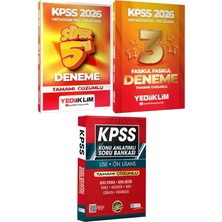 Kpss 2026 Süper 5 Deneme ve Fasikül Fasikül 3 Deneme - Lise Önlisans Konu Ant. Soru