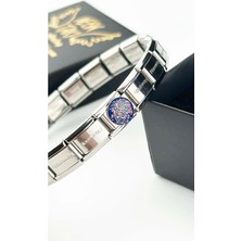 Ne10 Takı Charm, İtalyan Bileklik için, Kararmayan , Kova Burcu, BİLEKLİK DAHİL DEĞİL, Gümüş Renk, Model22