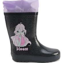 Winx PINBA.P5PR Siyah Kız Çocuk Yağmur Çizmesi