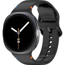 Samsung Galaxy Watch 8 44MM 40MM Ile Uyumlu Metal Tokalı Spor Silikon Kordon