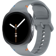 Samsung Galaxy Watch 8 44MM 40MM Ile Uyumlu Metal Tokalı Spor Silikon Kordon