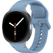 Samsung Galaxy Watch 8 44MM 40MM Ile Uyumlu Metal Tokalı Spor Silikon Kordon