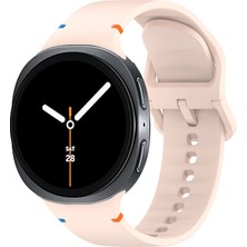 Samsung Galaxy Watch 8 44MM 40MM Ile Uyumlu Metal Tokalı Spor Silikon Kordon