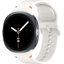 Samsung Galaxy Watch 8 44MM 40MM Ile Uyumlu Metal Tokalı Spor Silikon Kordon