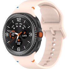 Samsung Galaxy Watch 8 Classic 47MM Ile Uyumlu Metal Tokalı Spor Silikon Kordon