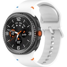 Samsung Galaxy Watch 8 Classic 47MM Ile Uyumlu Metal Tokalı Spor Silikon Kordon
