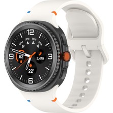 Samsung Galaxy Watch 8 Classic 47MM Ile Uyumlu Metal Tokalı Spor Silikon Kordon