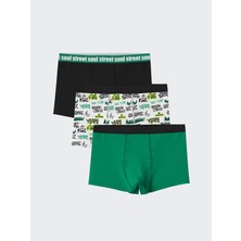 Lc Waikiki Yeni Sezon Baskili Erkek Cocuk Boxer 3'lu - S5HN43Z4