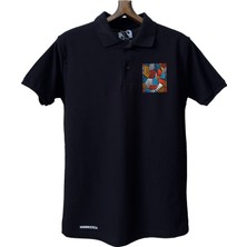 Modrenza Siyah Lacoste Tasarım Polo Yaka