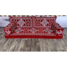 Coton Şark Köşesi Minderi ikili Sedir Takımı Sünger Dahil