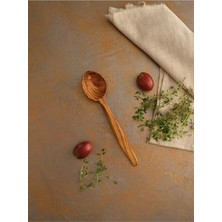 Ahşap Zeytin Ağacı El Yapımı Kaşık 29 cm