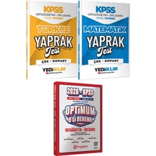 Kpss 2026 Ortaöğretim Ön Lisans Türkçe Matematik Yaprak Test - Optimum 5 Deneme