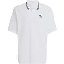 adidas Erkek  Beyaz  Polo T-shirt LOOSE POLO JW5898
