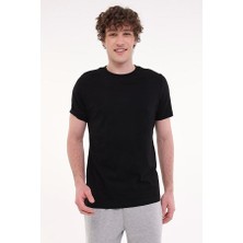 Kinetix MB Pam C 11SN220 5pr Siyah Erkek Kısa Kol T-Shirt