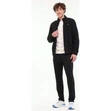 Lumberjack M-BS04 WOVEN T.SUIT 5PR Siyah Erkek Eşofman Takımı