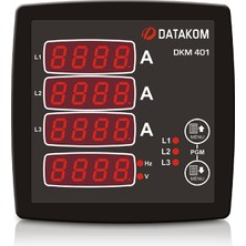 Datakom DKM-401 ,96X96MM 220VAC 3-Faz Multimetre