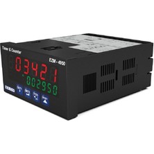 Emko EZM-4950.10010/0001/0000 ,96X48MM 110V..220VAC 6-Hane Sayıcı/takometre/zaman Röle
