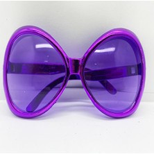 Mor Renk Yeşilçam Nostalji 80LI Yıllar 90LI Yıllar Parti Gözlüğü  7X16 cm