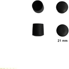 Yuvarlak Profil Dış Tapa 21 mm 4 Adet