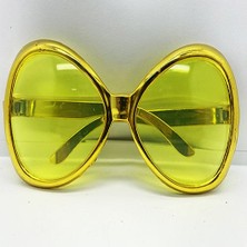 Altın Renk Yeşilçam Nostalji 80LI Yıllar 90LI Yıllar Parti Gözlüğü  7X16 cm