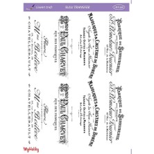 Kaligrafik Yazı Desenli Sulu Transfer LNT-269 25X35