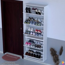 Modilayn VARBİ UMAY' 2 Li Asma Kapı Önü 72x193x26 5 Düşer Kapak 10 Bölmeli Ayakkabılık