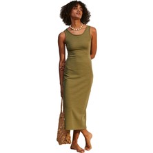 Roxy Good Keepsake Dress Kadın Yeşil Elbise
