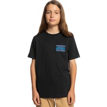 Quiksilver Warped Frames Yth Erkek Çocuk Siyah Tişört