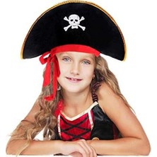 Kaptan Jack Kadife Çocuk Boy Korsan Şapkası