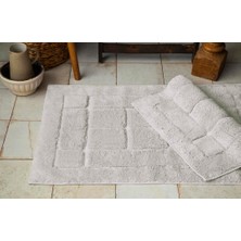 Apricitas Home 60x100 / 50x60 Banyo Paspası Brıcks Ekru - Paspas