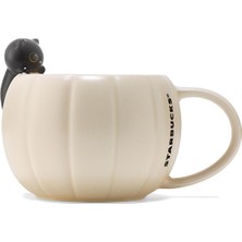 Starbucks® Seramik Kupa - Kedi Figürlü - Krem Rengi - 355 ml - 11171403