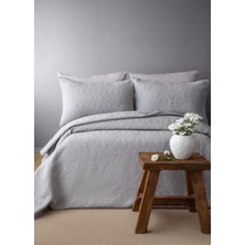 Apricitas Home Çift Kişilik Bourbon Gri Yatak Örtüsü Seti